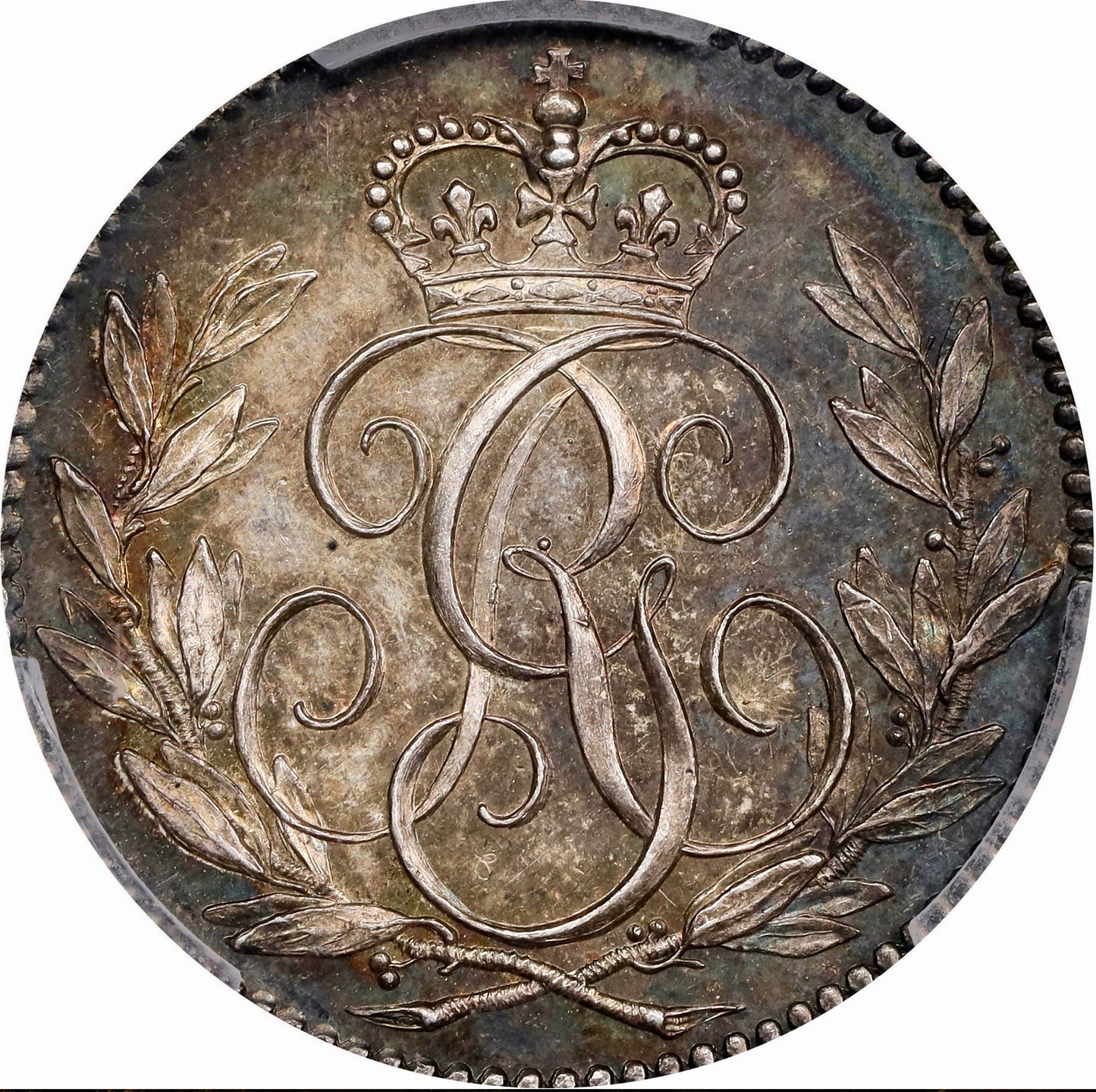 1790 sixpence pattern in silver ESC 2219 Proof 58