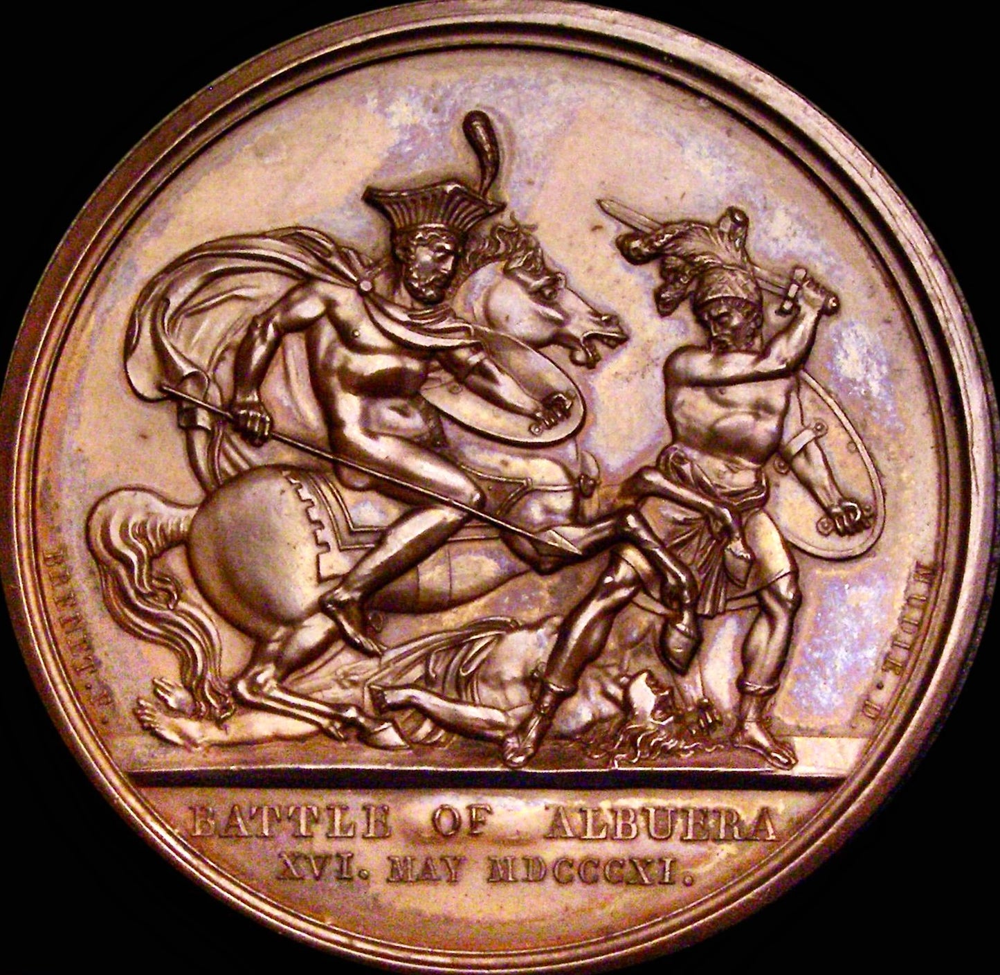 1811 Battle of Albuera 41mm copper medal by T Webb BHM 718 E1017