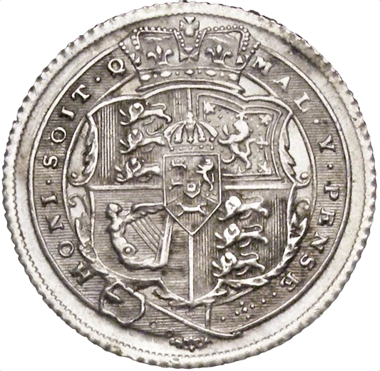 1816 Sixpence Second bust S3791 ESC 2191 UNC