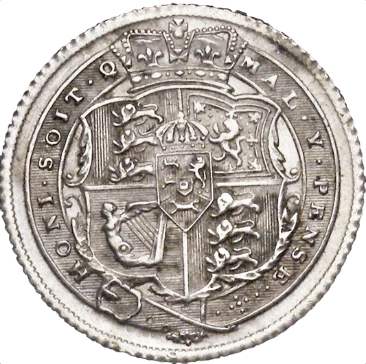 1817 Sixpence Second bust S3791 ESC 2195 UNC