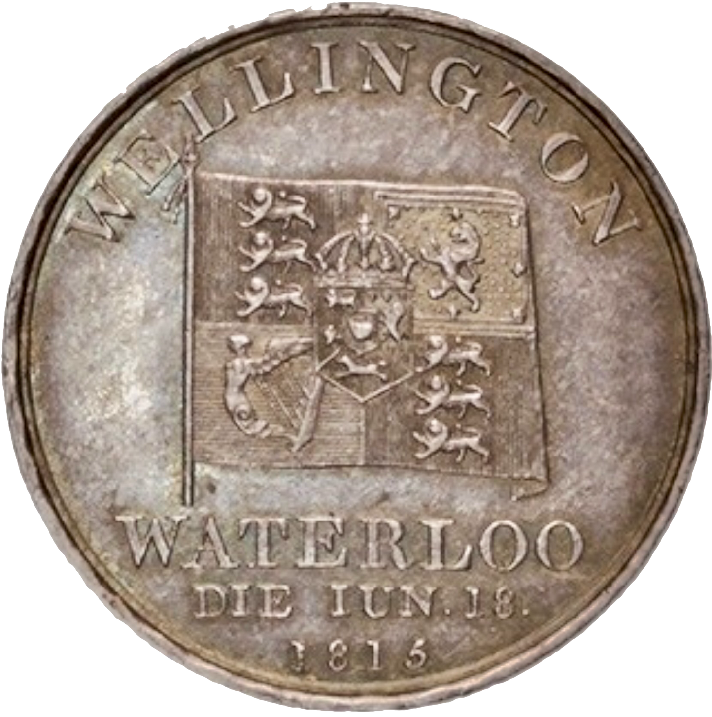 1817 Opening of Waterloo Bridge silver medal by T Wyon BHM 961 E1091