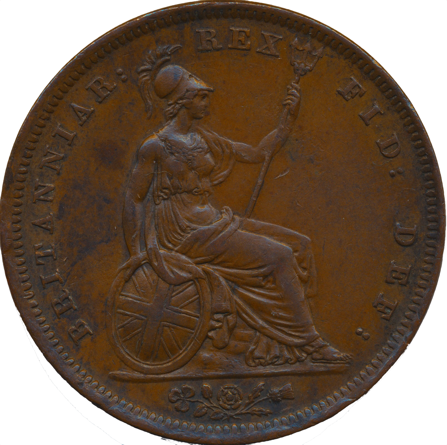 1825 Penny S3823 BMC 1420 Scarce NEF