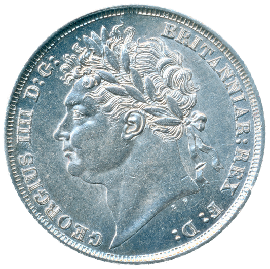 1825 Shilling Laureate head S3811 ESC 2402 GEF