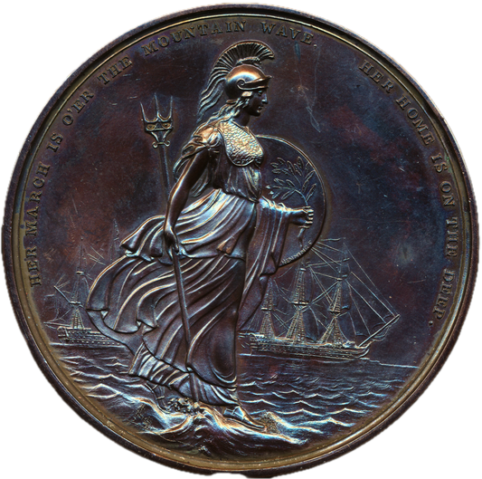1827 William, Duke of Clarence, Lord High Admiral 65mm bronze medal BHM 1296 E1192