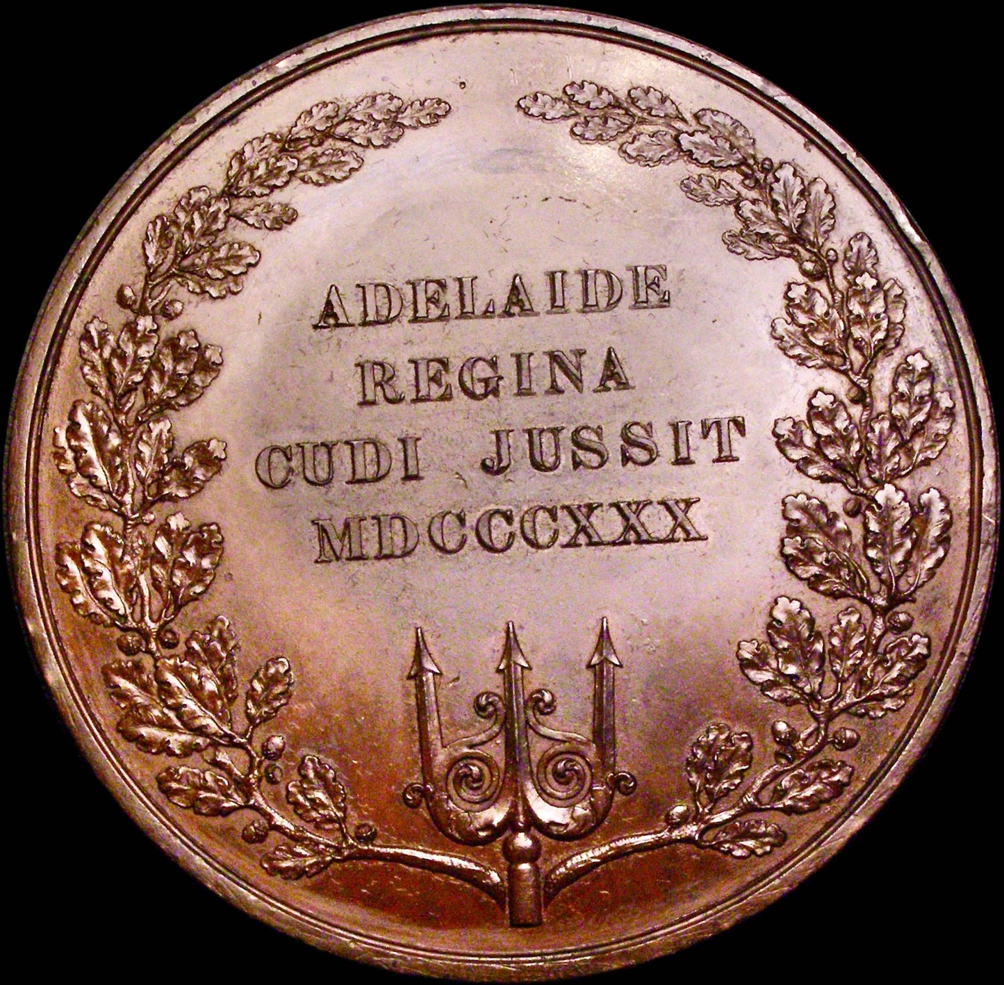 1830 The Accession of William IV 67mm bronze medal by W Wyon BHM 1414 E1220