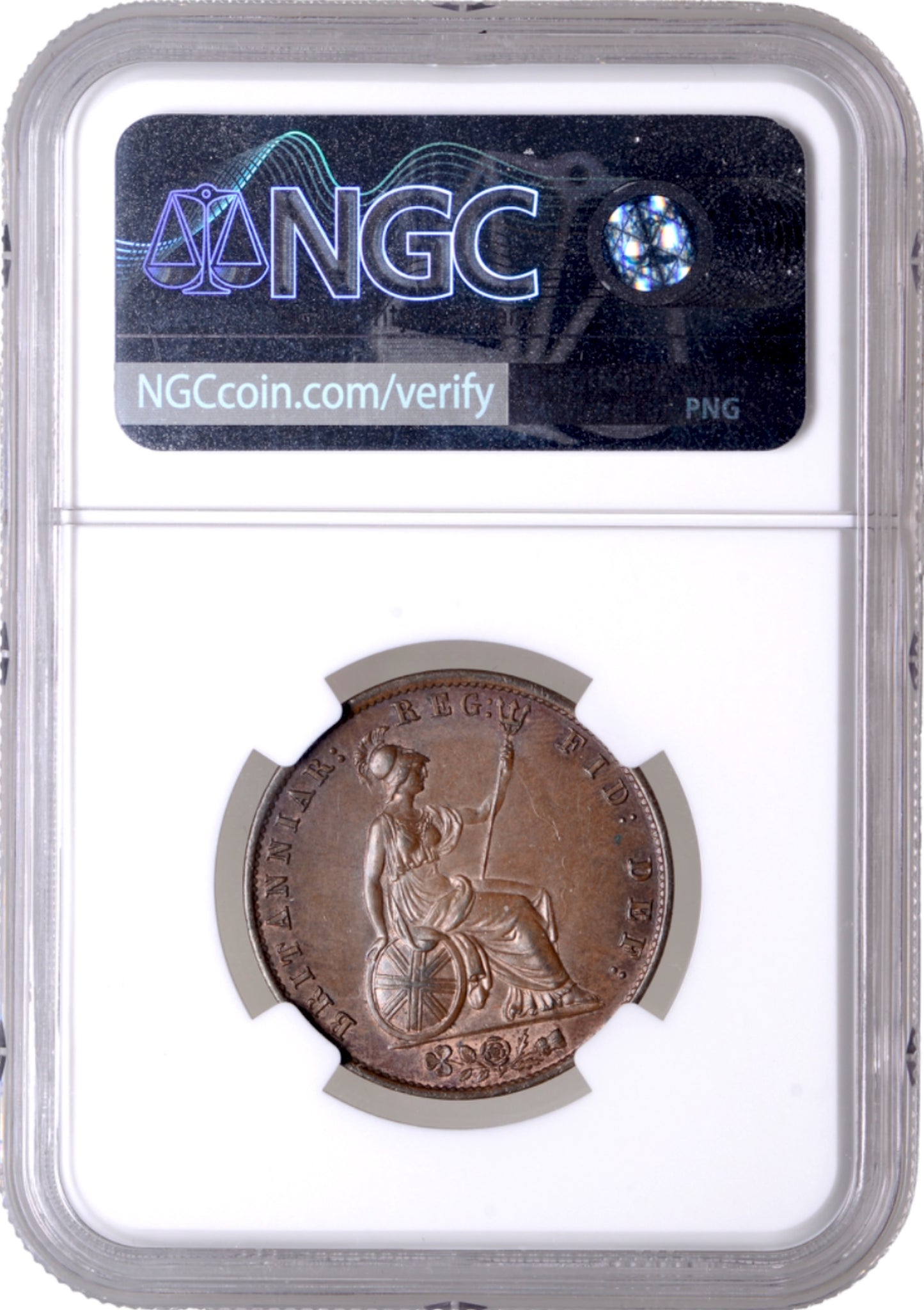 1838 Halfpenny S3949 BMC 1522 Scarce UNC MS64BN