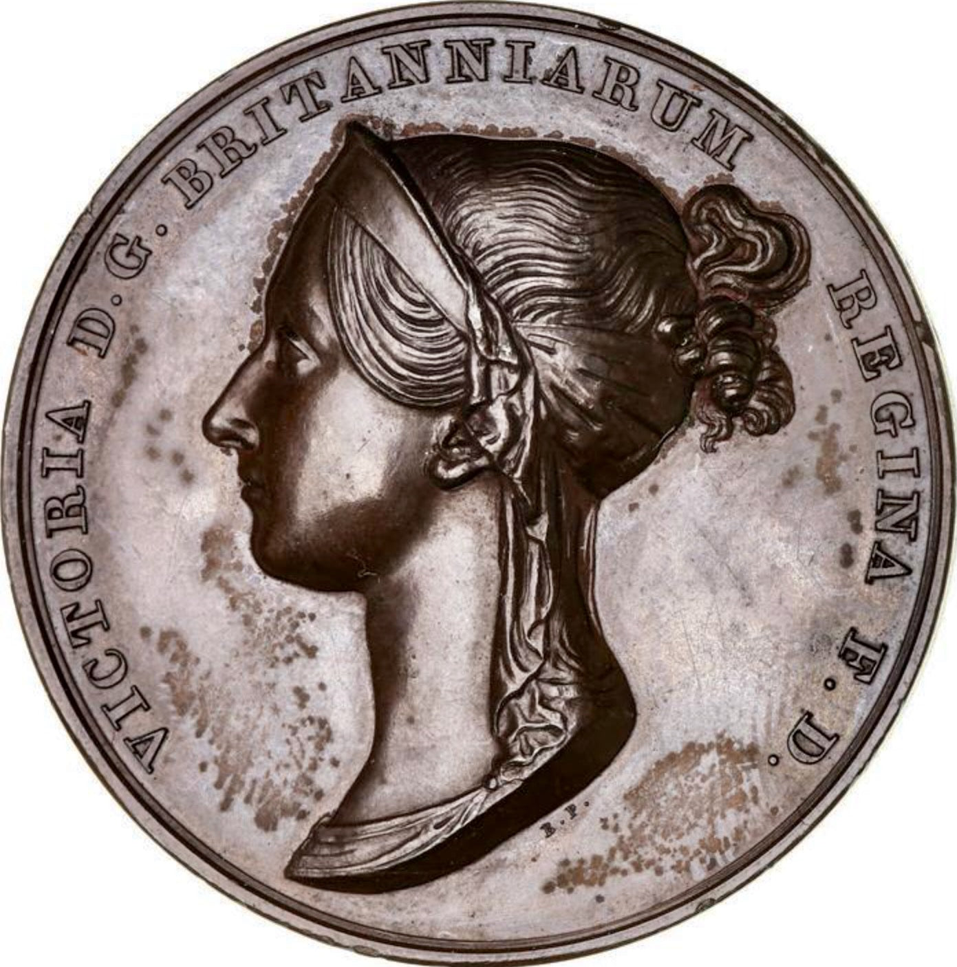 1838 Coronation 38mm bronze medal  E1315 BHM 1801