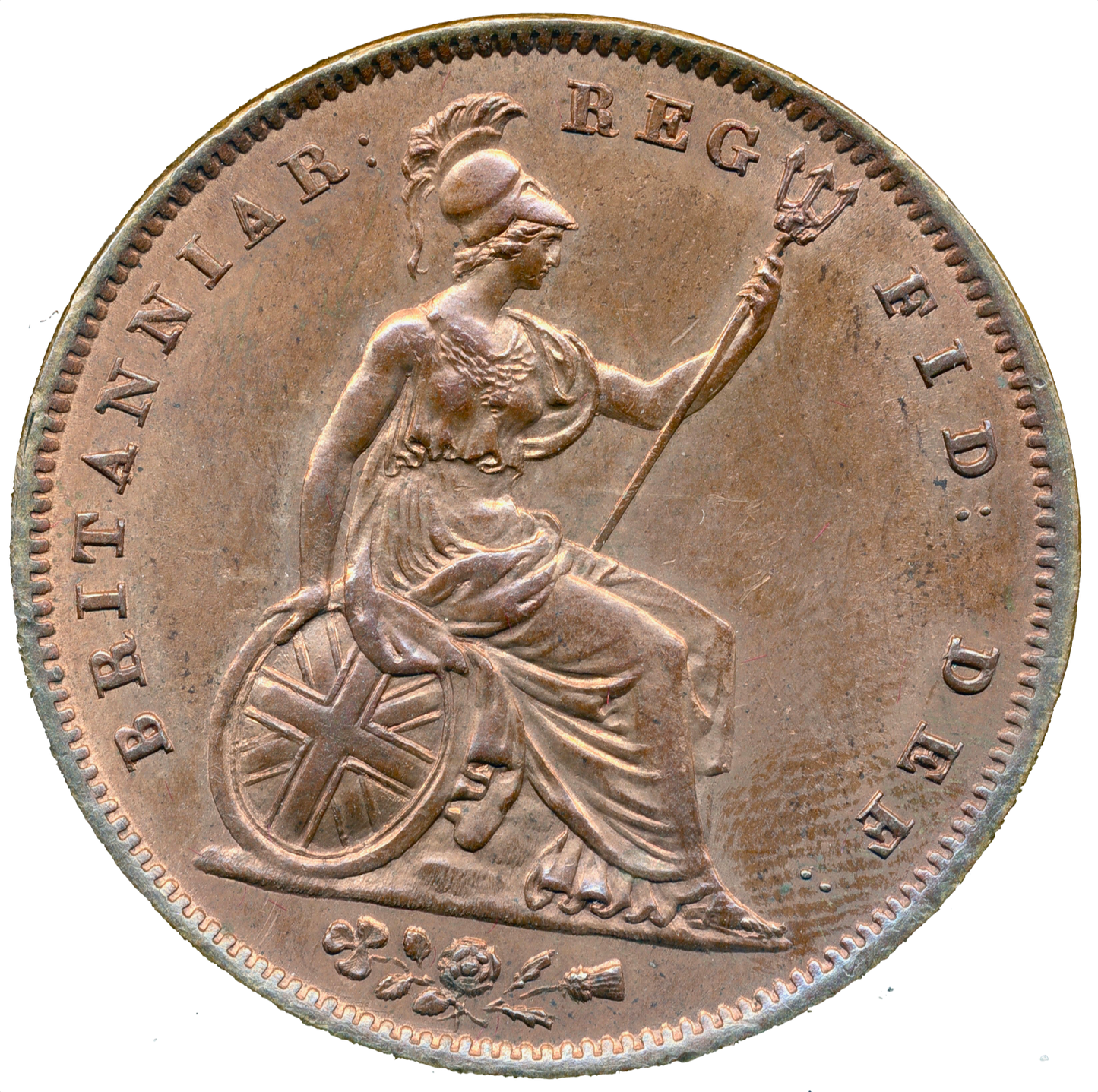 1841 Penny S3948 BMC 1484 No colon after REG UNC