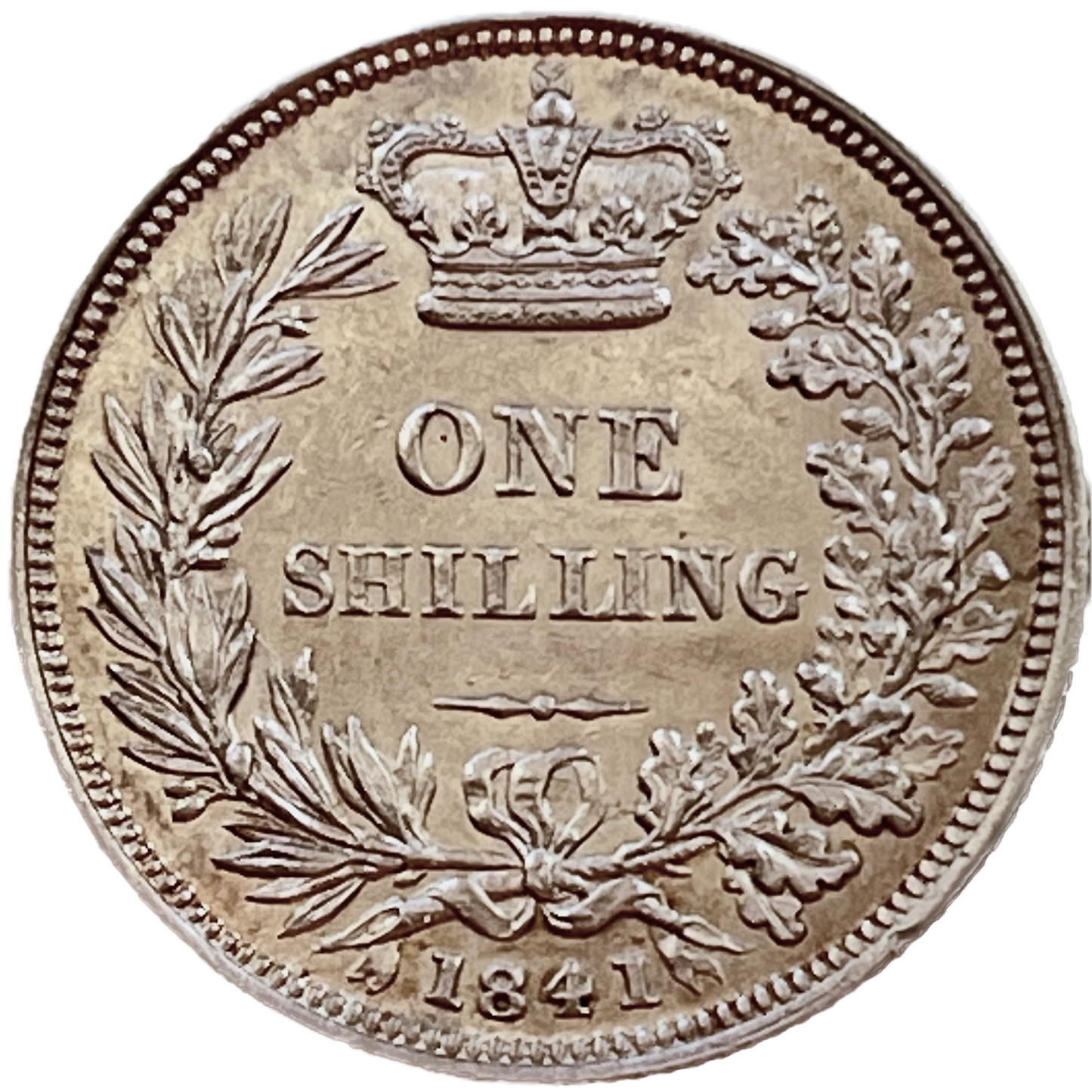 1841 Shilling Second young head S3904 ESC 2986 Rare UNC