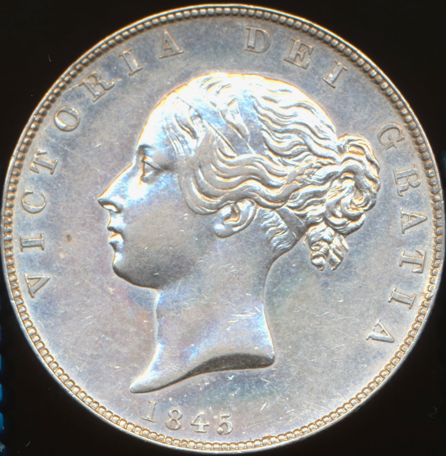 1845 Halfcrown S3888 ESC 2722 EF/NEF