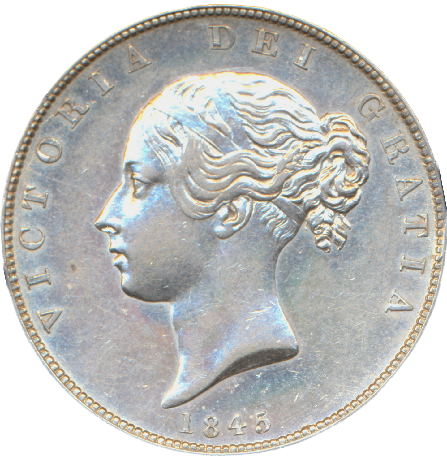 1845 Halfcrown S3888 ESC 2722 EF/NEF