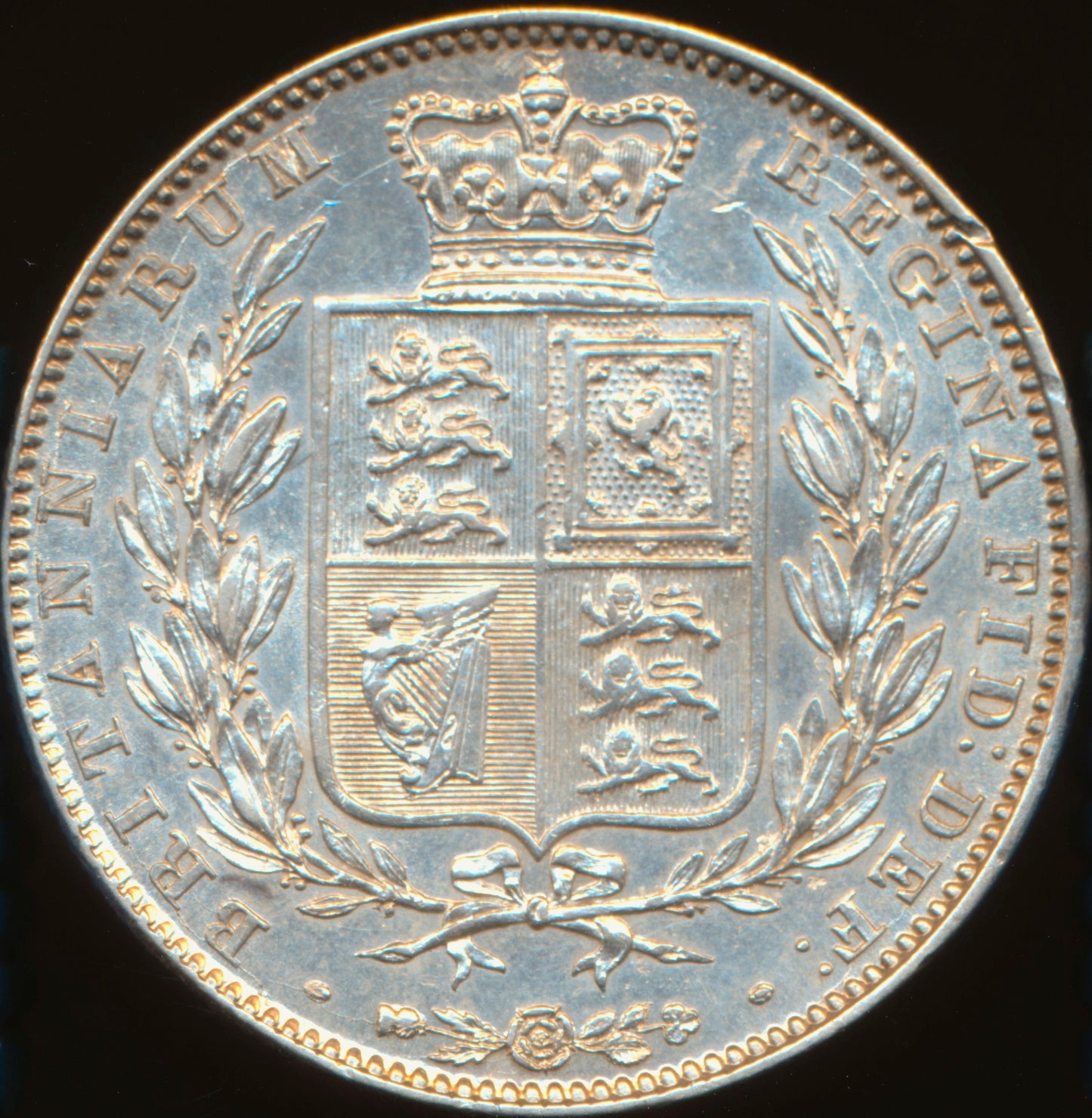 1845 Halfcrown S3888 ESC 2722 EF/NEF
