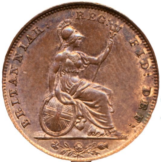 1848 Farthing S3950 BMC 1569 Scarce GEF