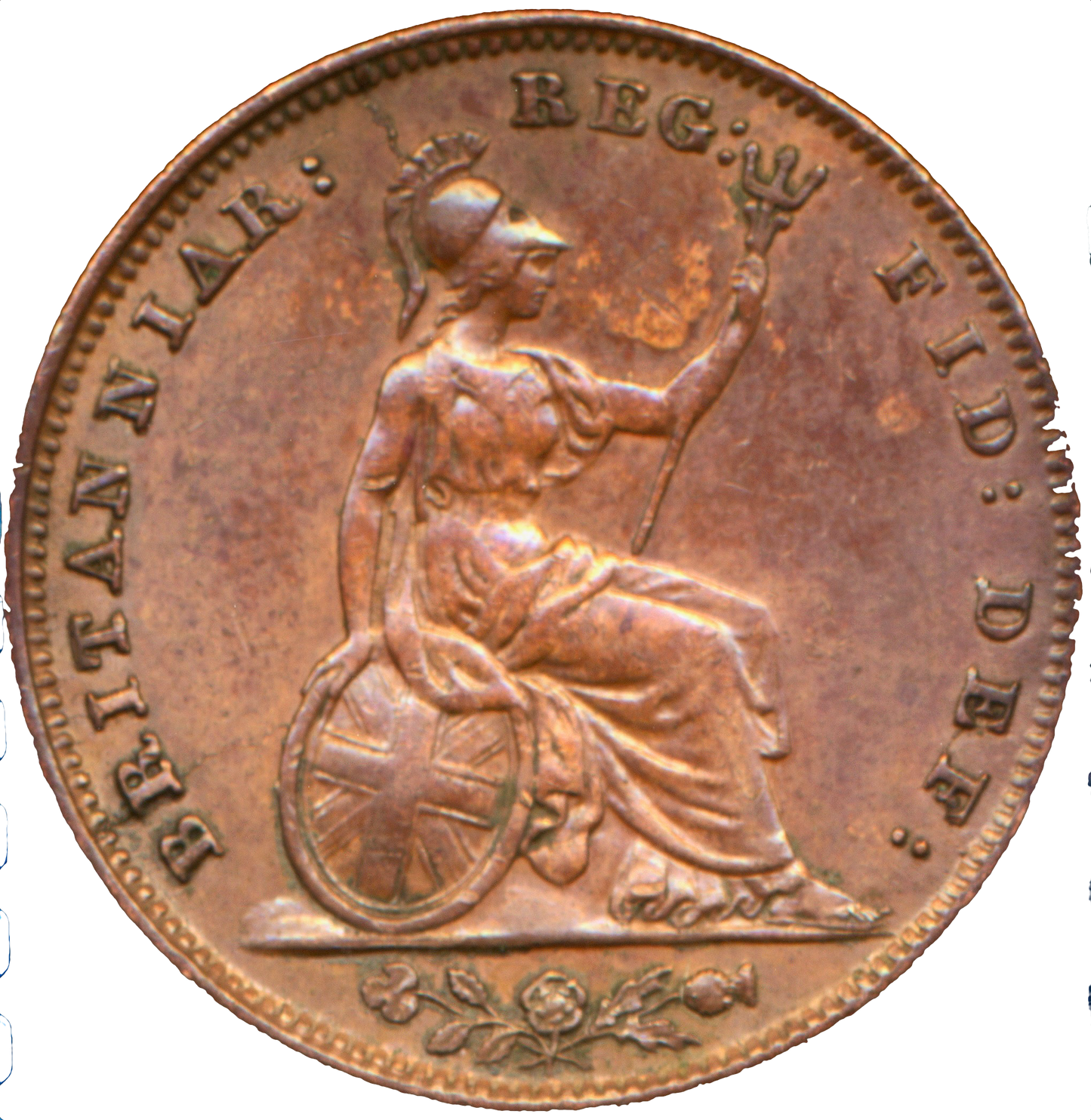 1849 Farthing S3950 BMC 1570 Scarce GVF