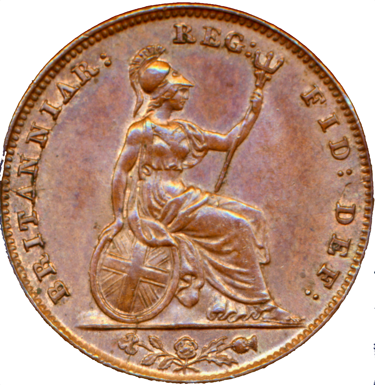1851 Farthing S3950 BMC 1572 Scarce AUNC