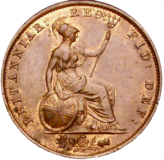 1853 Halfpenny S3949 BMC 1539 UNC