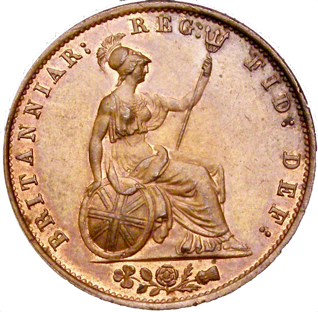1854 Halfpenny S3949 BMC 1542 UNC