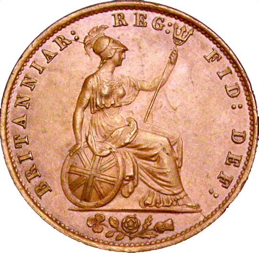 1855 Halfpenny S3949 BMC 1543 UNC