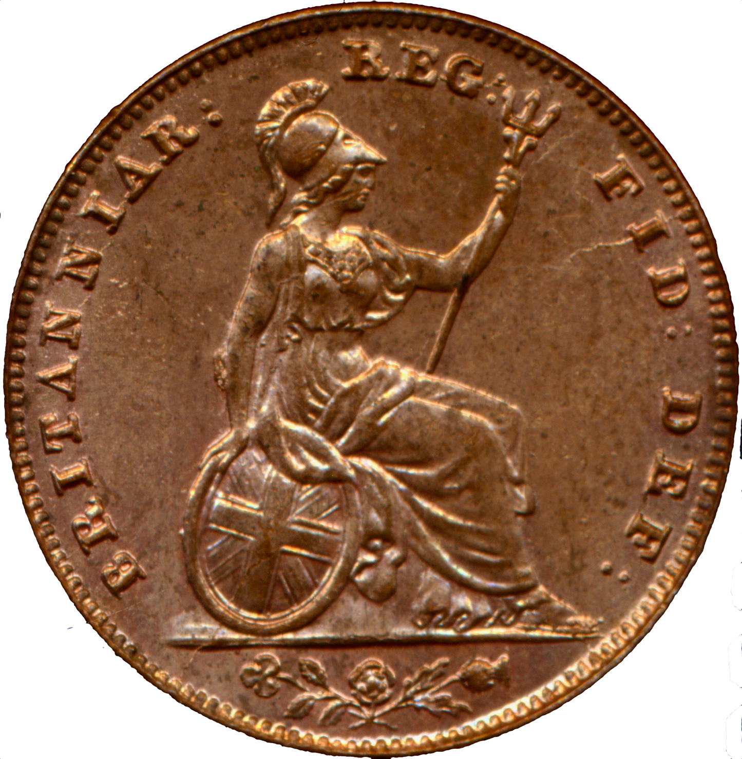 1857 Farthing S3950 BMC 1585 UNC