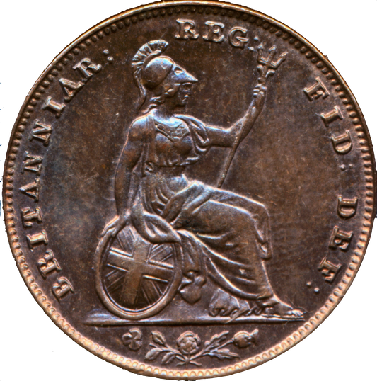 1859 Farthing S3950 BMC 1587 Scarce GEF