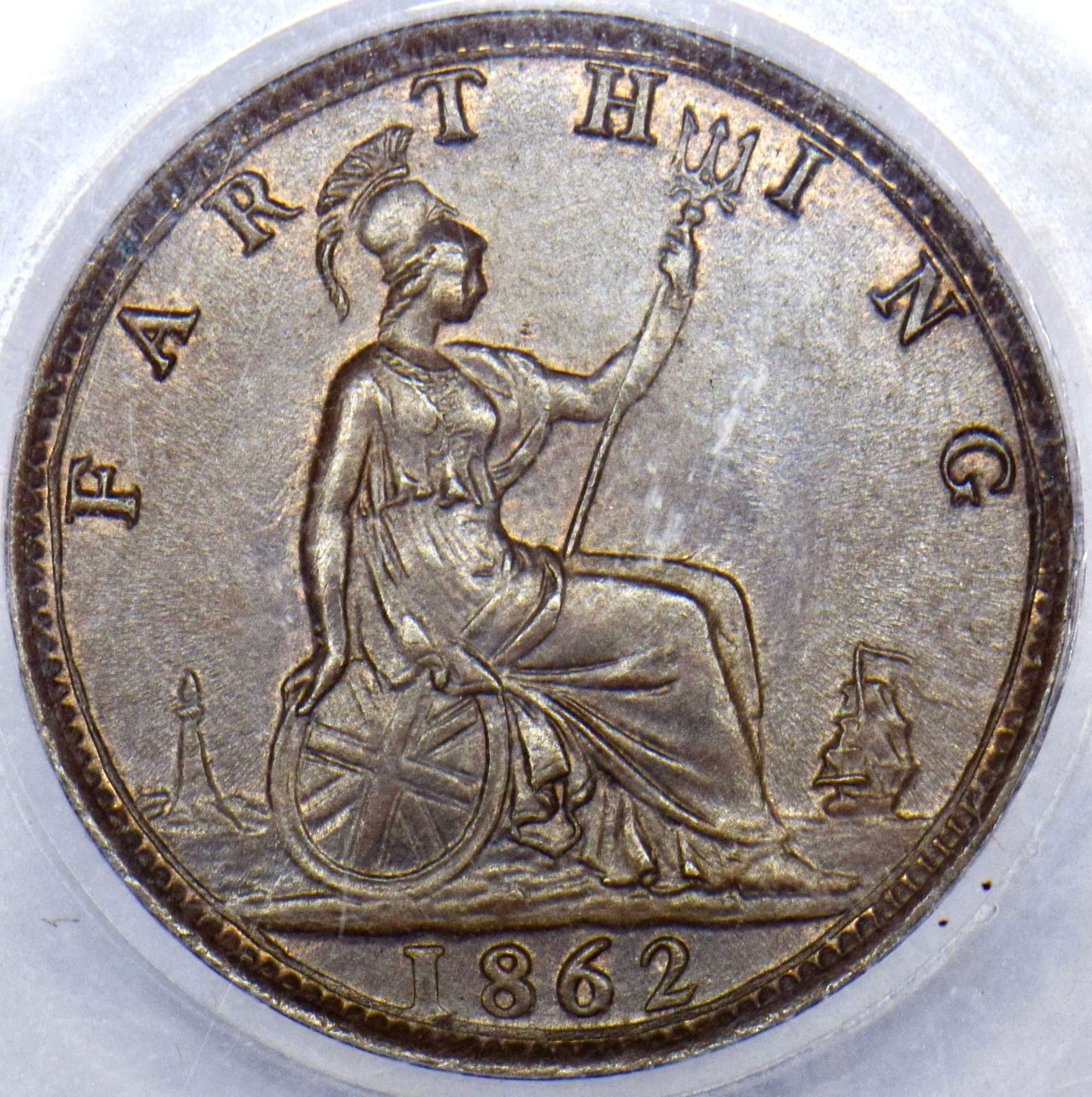 1862 Farthing S3958 F 507 CGS82 UNC