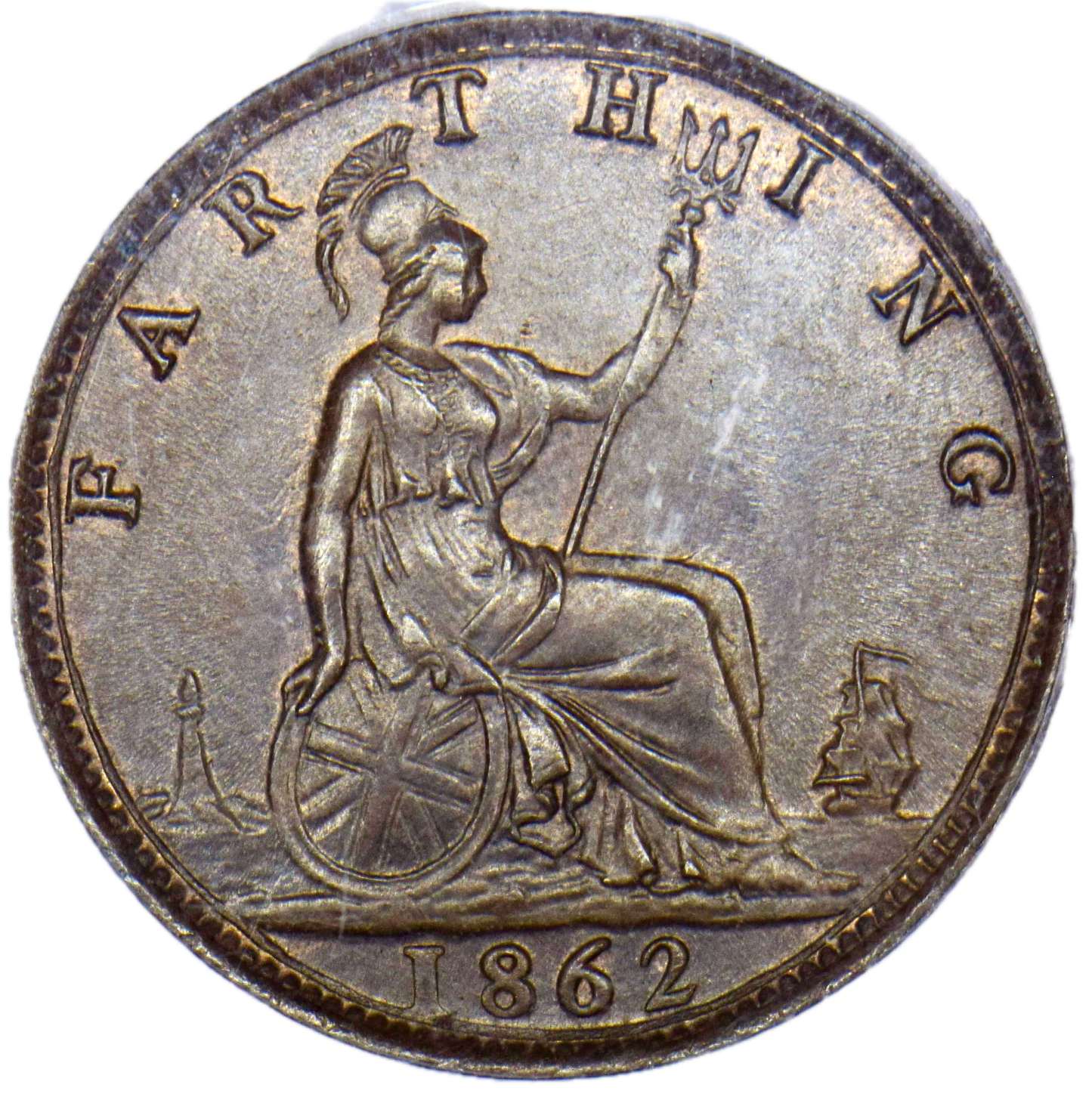 1862 Farthing S3958 F 507 CGS82 UNC