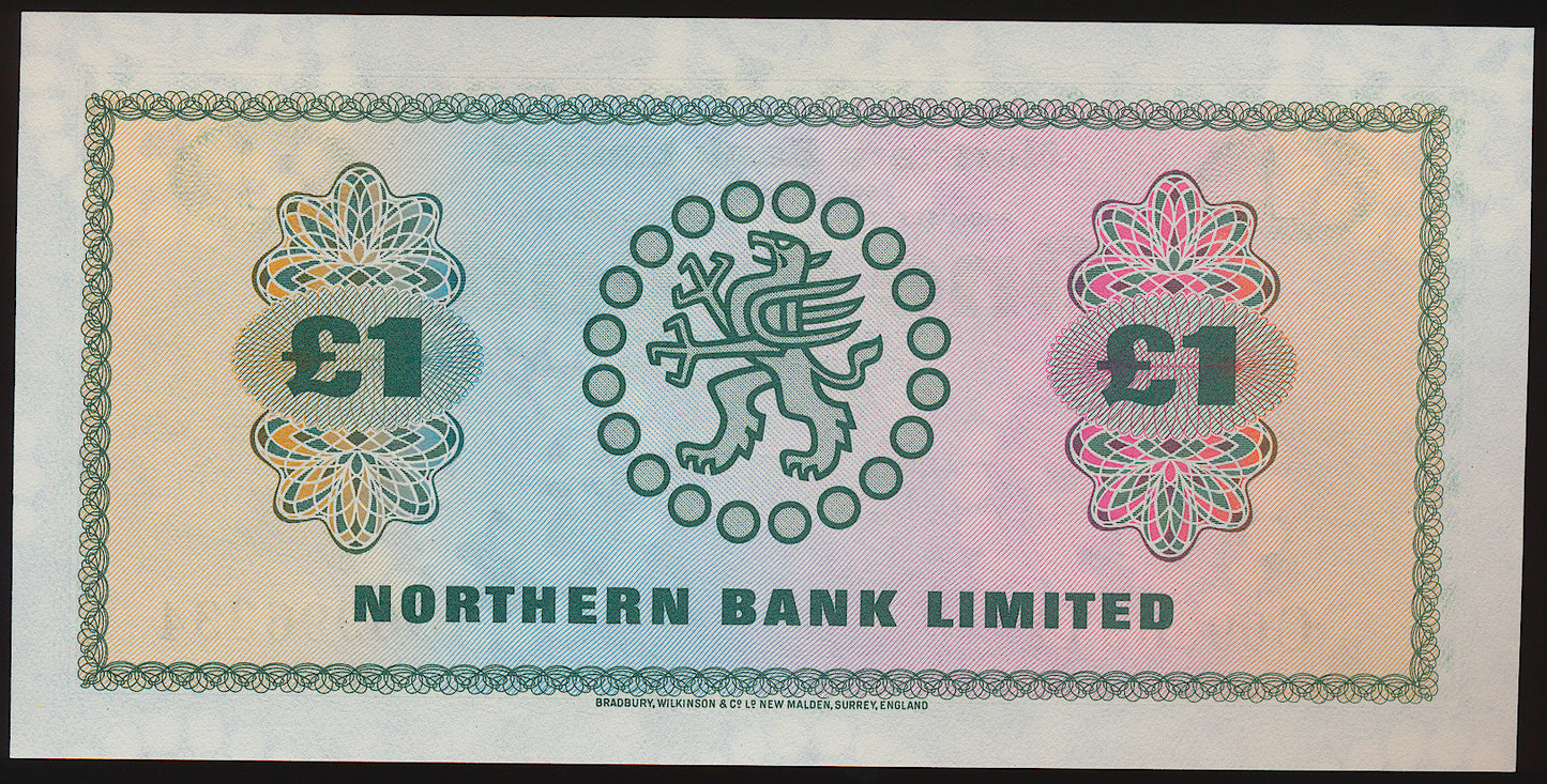 NORTHERN IRELAND P.187 NI602c 1978 Northern Bank £1 UNC