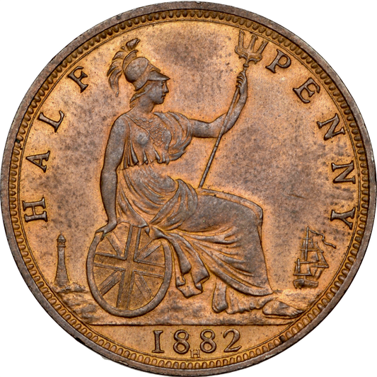 1882H Halfpenny F 347 GEF