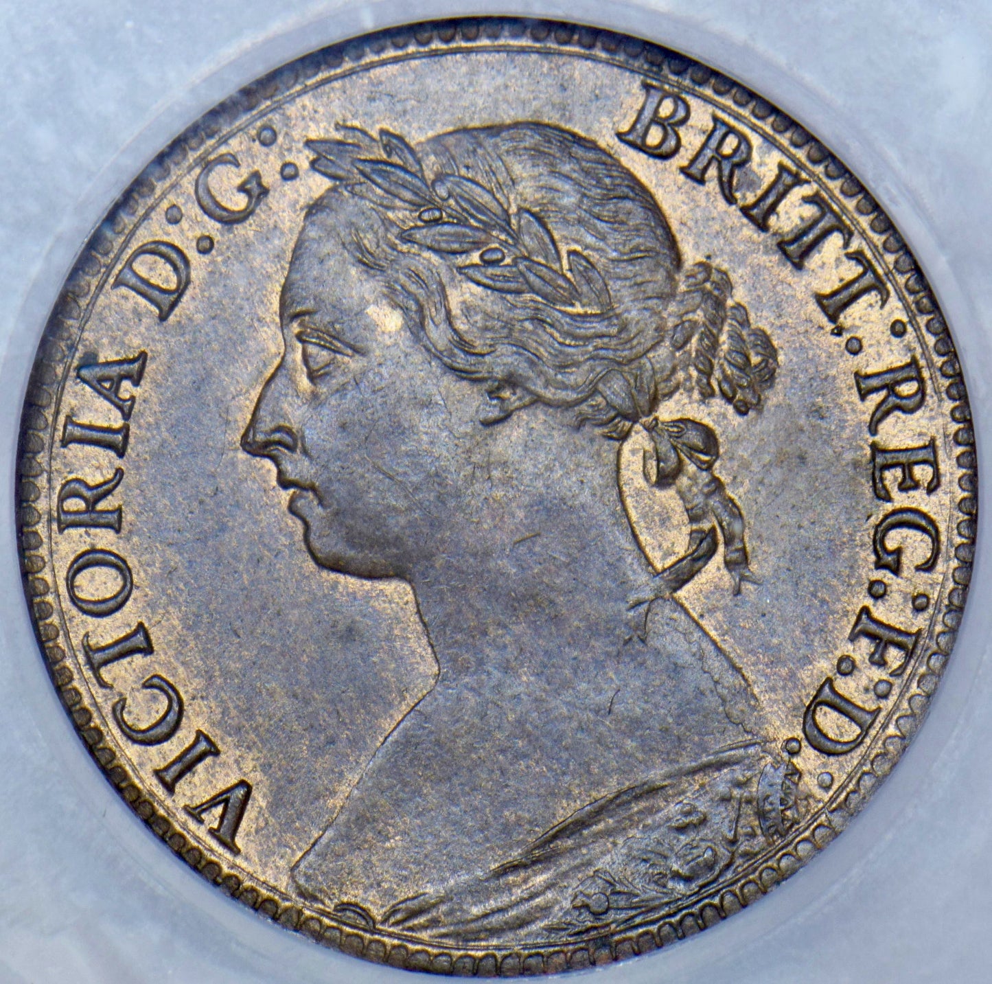 1885 Farthing S3958 F 555 CGS80 UNC