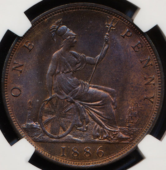 1886 Penny F123 UNC MS65BN