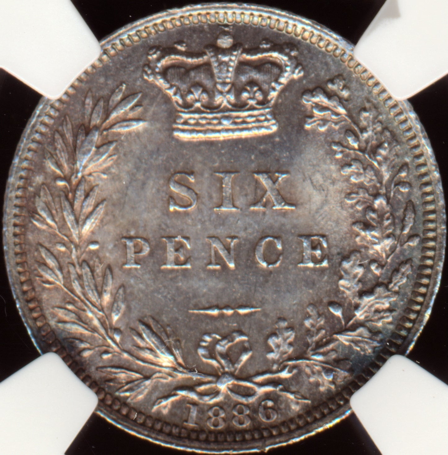 1886 Sixpence Third young head S3912 ESC 3260 MS63