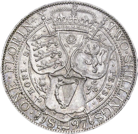 1897 Florin S3939 ESC 2967 AUNC/UNC