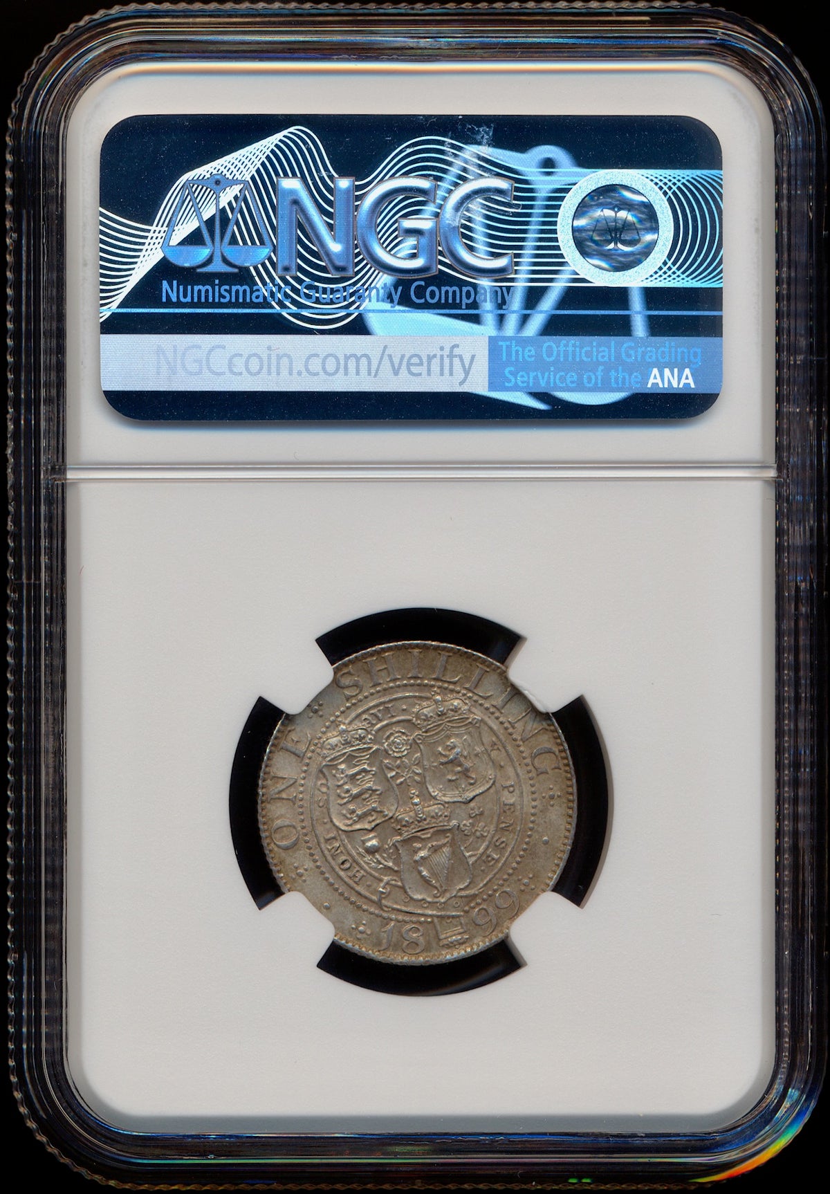 1899 Shilling Old veiled head S3940A ESC 3164 UNC MS63
