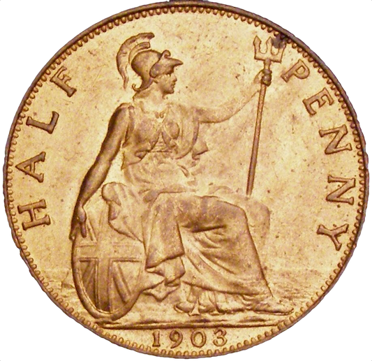1903 Halfpenny S 3991 F 382 UNC