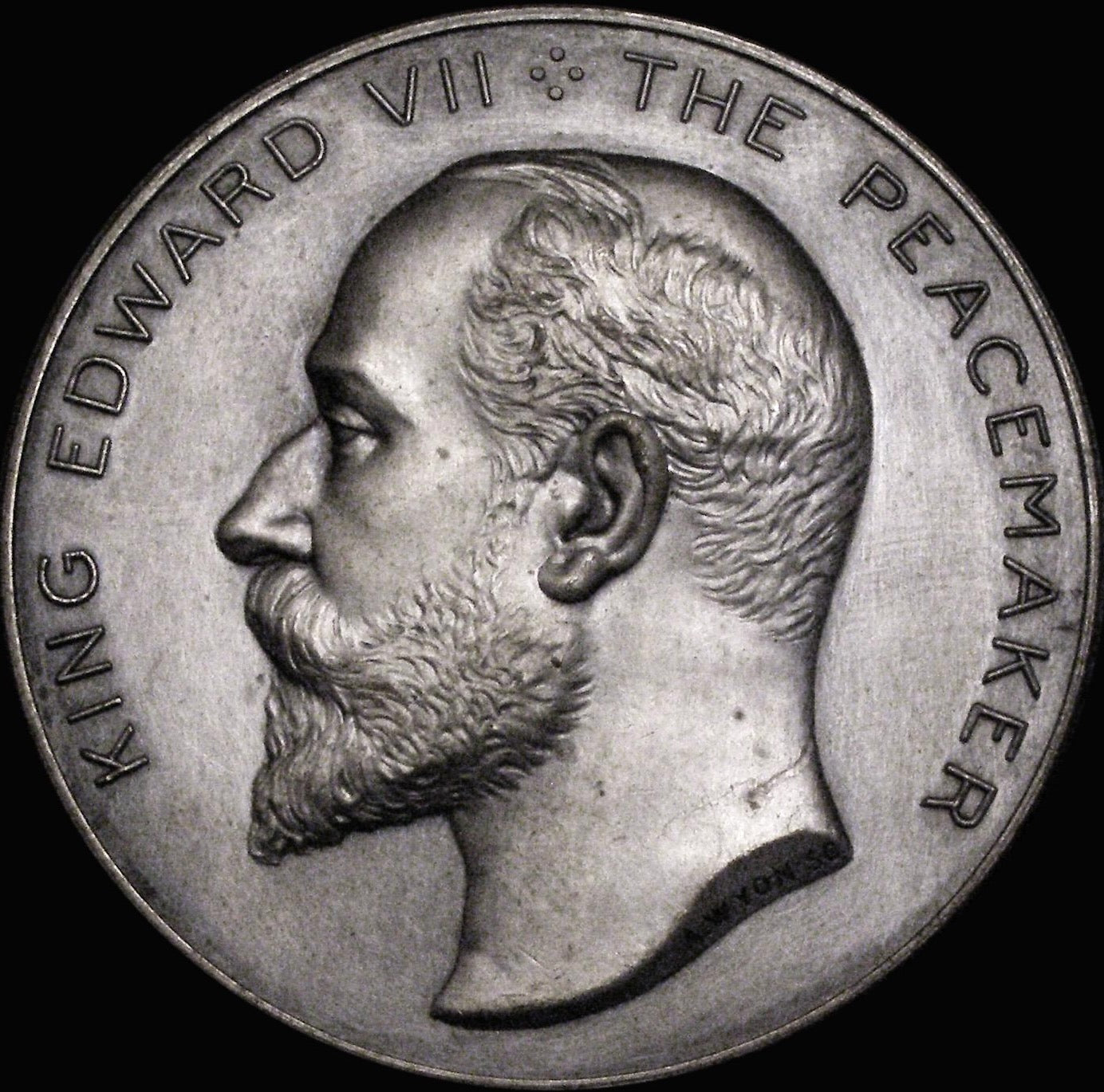 1906 Inter-Parliamentary Union Conference 51mm silvered bronze medal by A Wyon E1891 BHM 3941