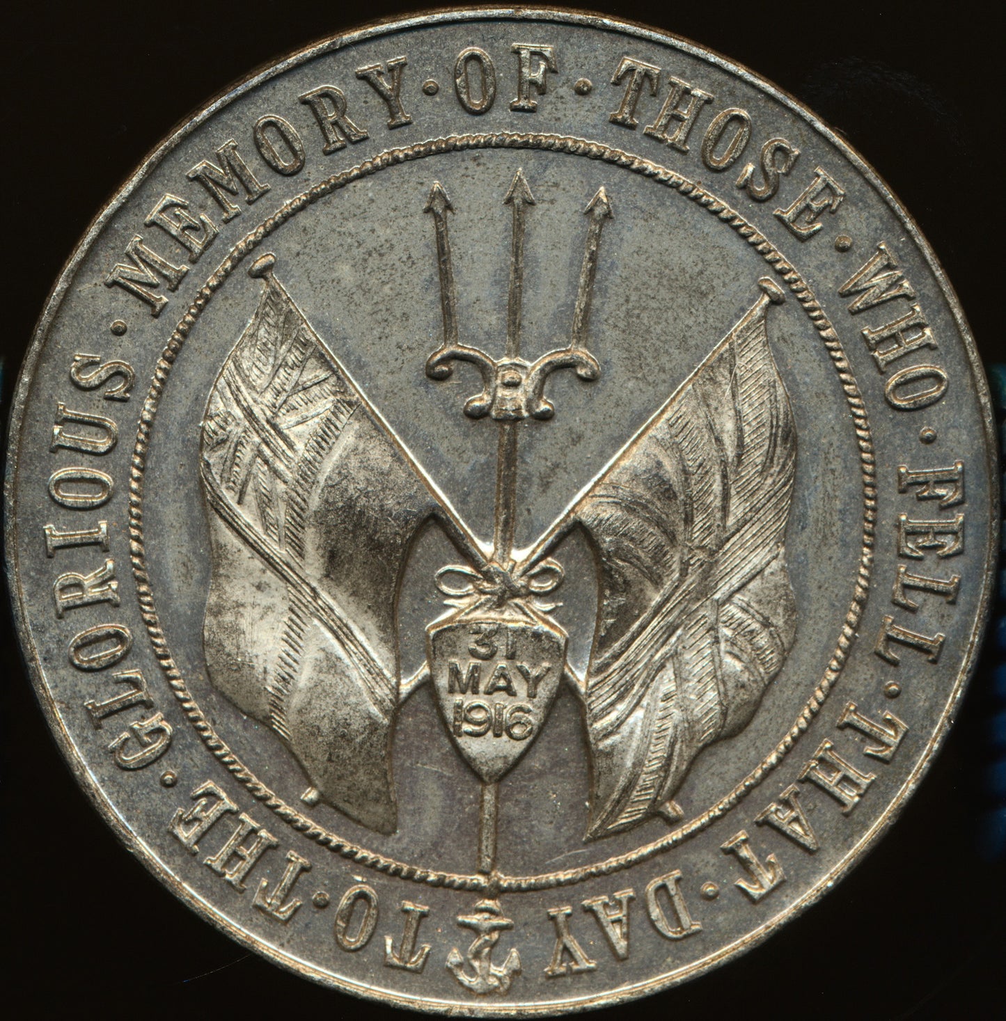 1916 Battle of Jutland 45mm white metal medal BHM 4124 E 1951a