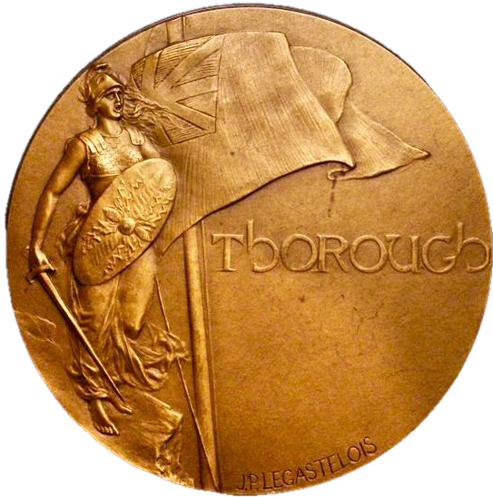 1916 Lord Kitchener Memorial 68mm bronze medal in presentation box BHM 4120 E1952a