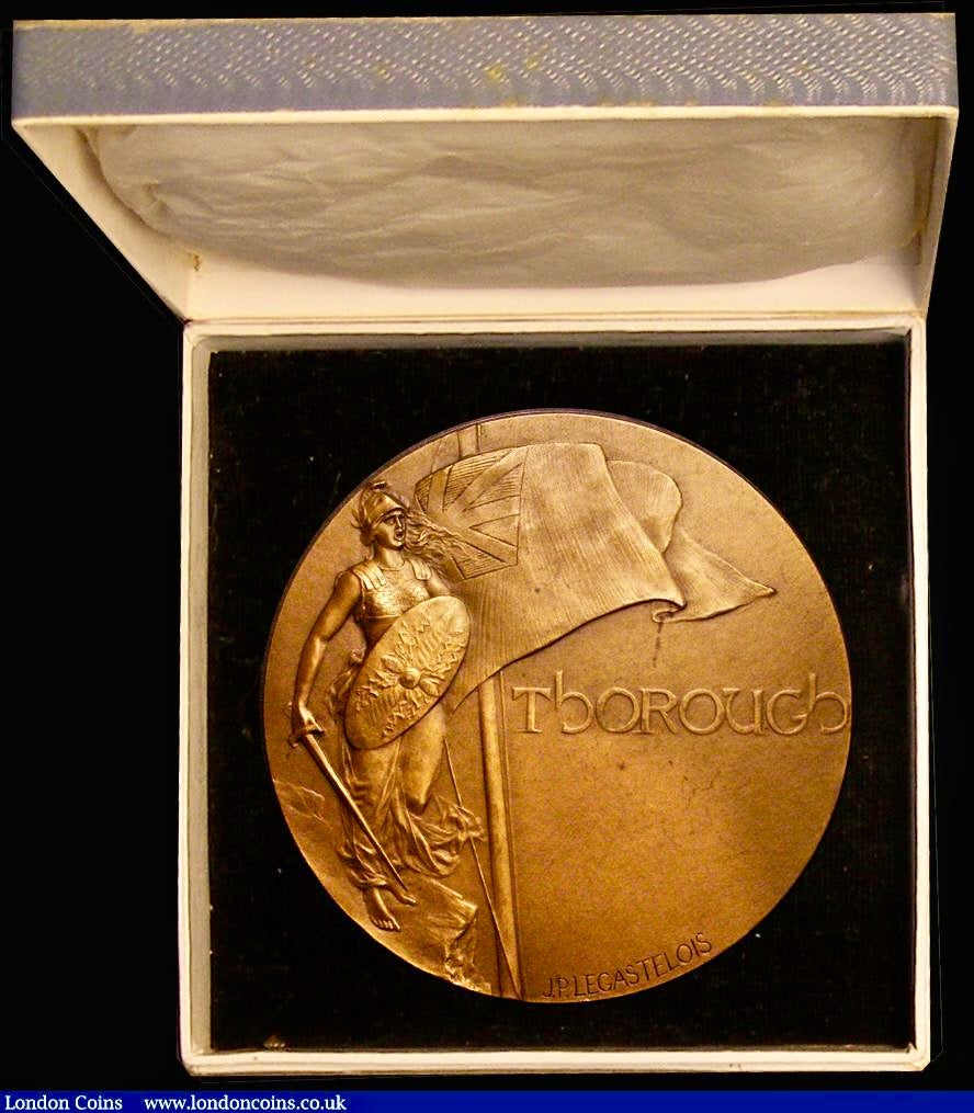 1916 Lord Kitchener Memorial 68mm bronze medal in presentation box BHM 4120 E1952a
