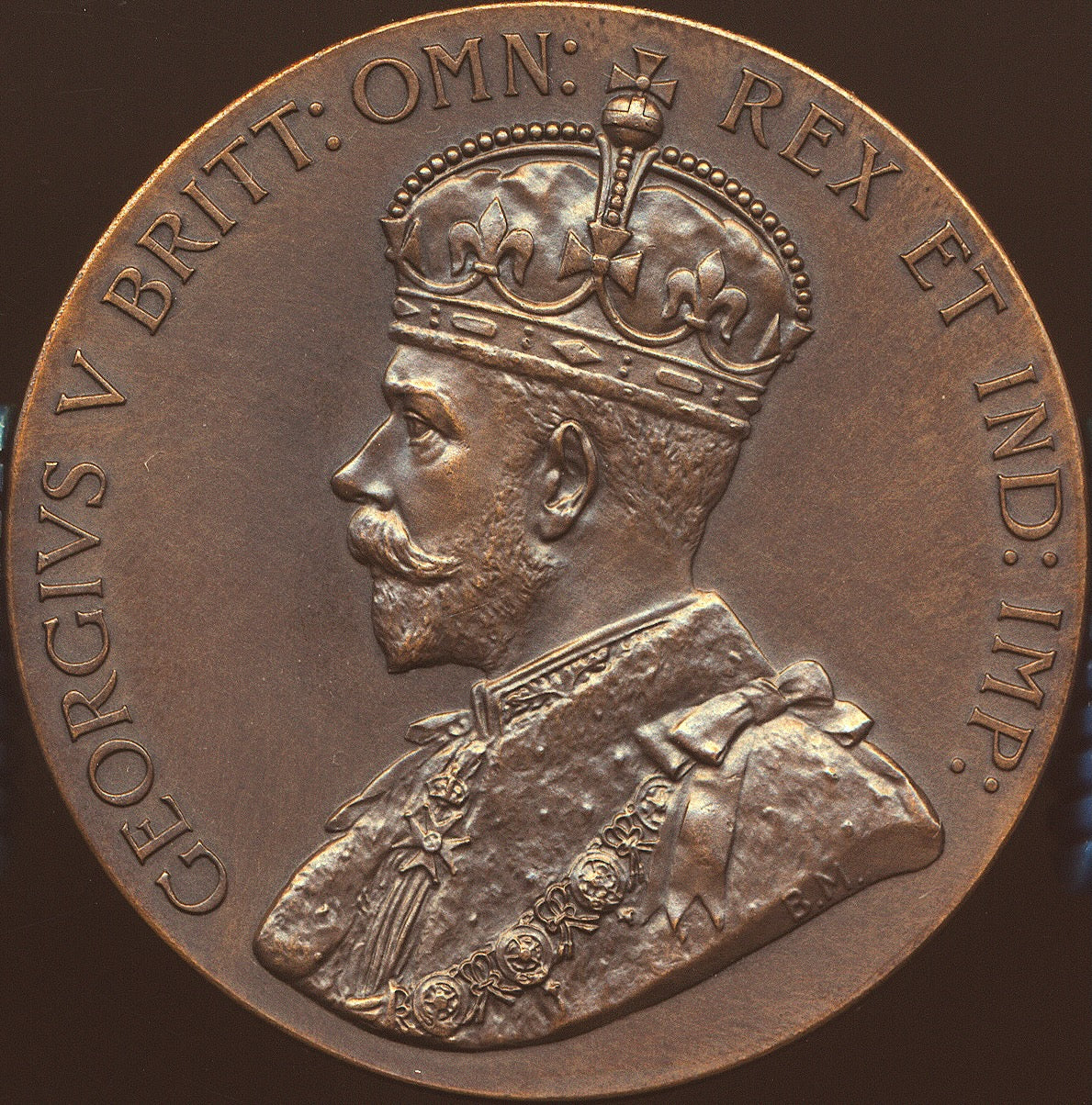 1924 British Empire Exhibition 51mm bronze medal in box BHM 4193 E1987
