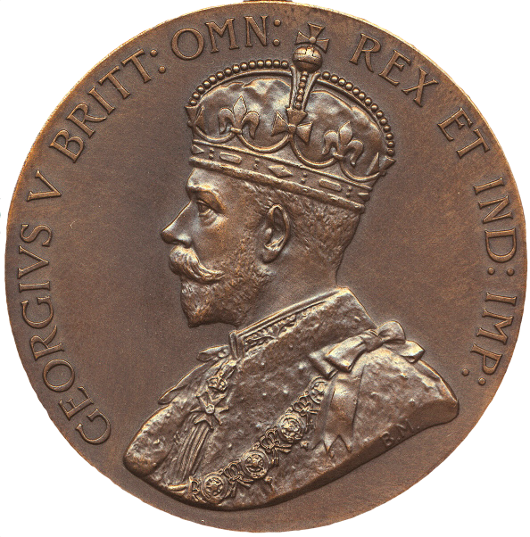 1924 British Empire Exhibition 51mm bronze medal in box BHM 4193 E1987