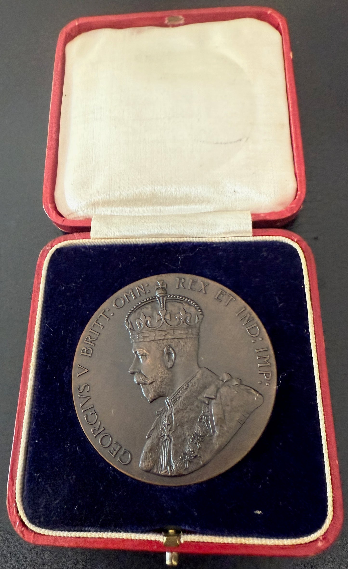 1924 British Empire Exhibition 51mm bronze medal in box BHM 4193 E1987