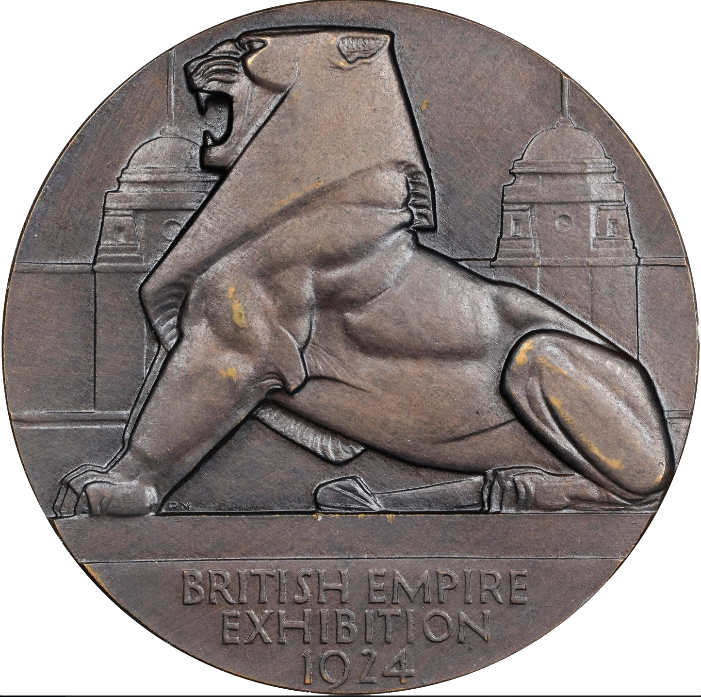 1924 British Empire Exhibition 51mm bronze medal BHM 4193 E1987