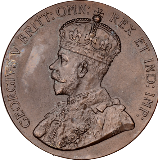 1925 British Empire Exhibition 51mm bronze medal in box BHM 4203 E1997