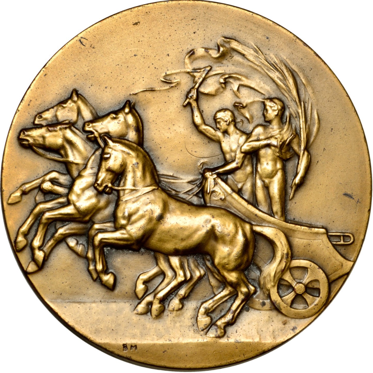 1948 Olympic Games London Participants Medal, a 51mm bronze award E2076