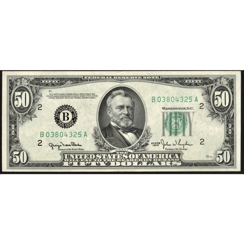 USA P.441b 1950 Silver Certificate $50 UNC