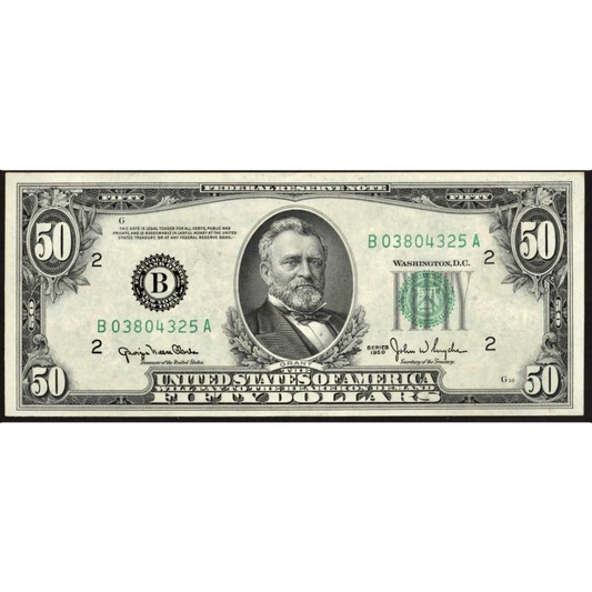 USA P.441b 1950 Silver Certificate $50 UNC