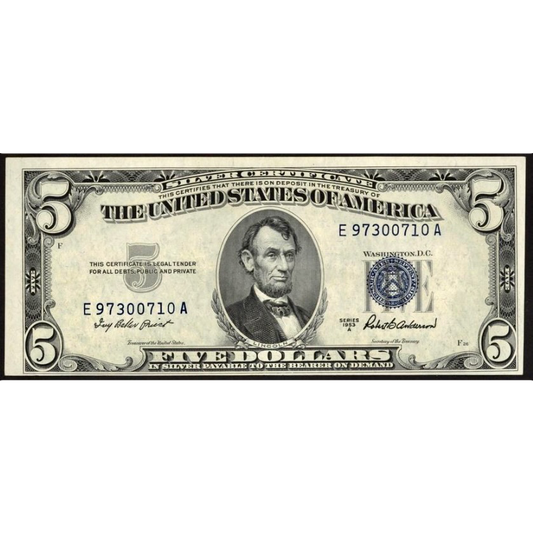 USA P.417a 1953 Silver Certificate $5 UNC