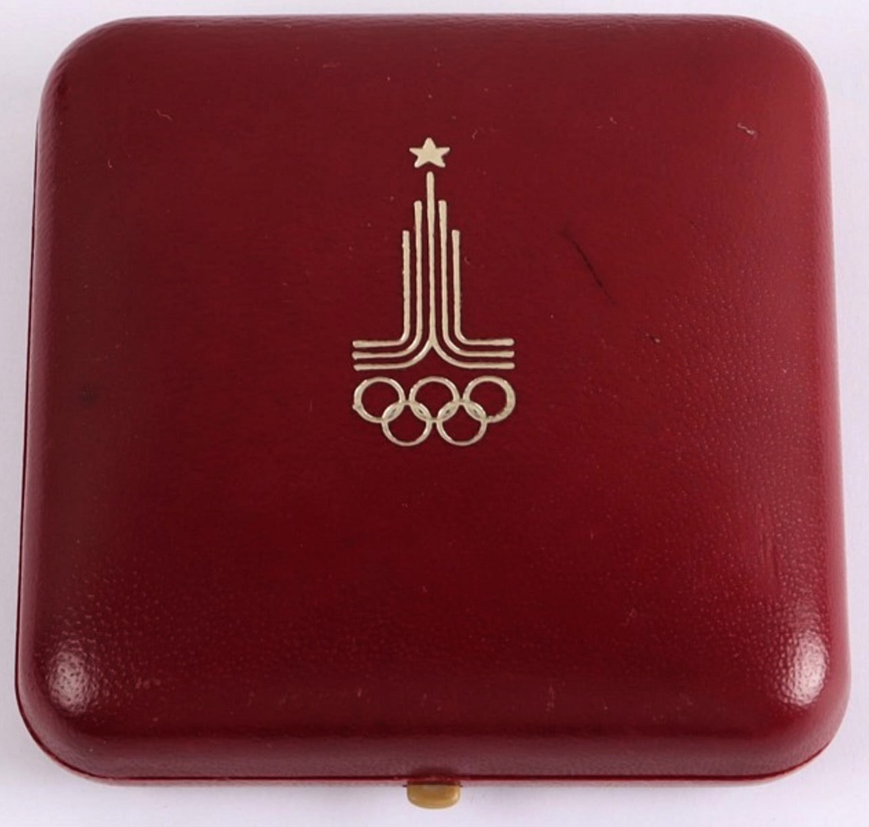 1980 Olympic Games Moscow 60 mm bronze Participants Medal in box of issue