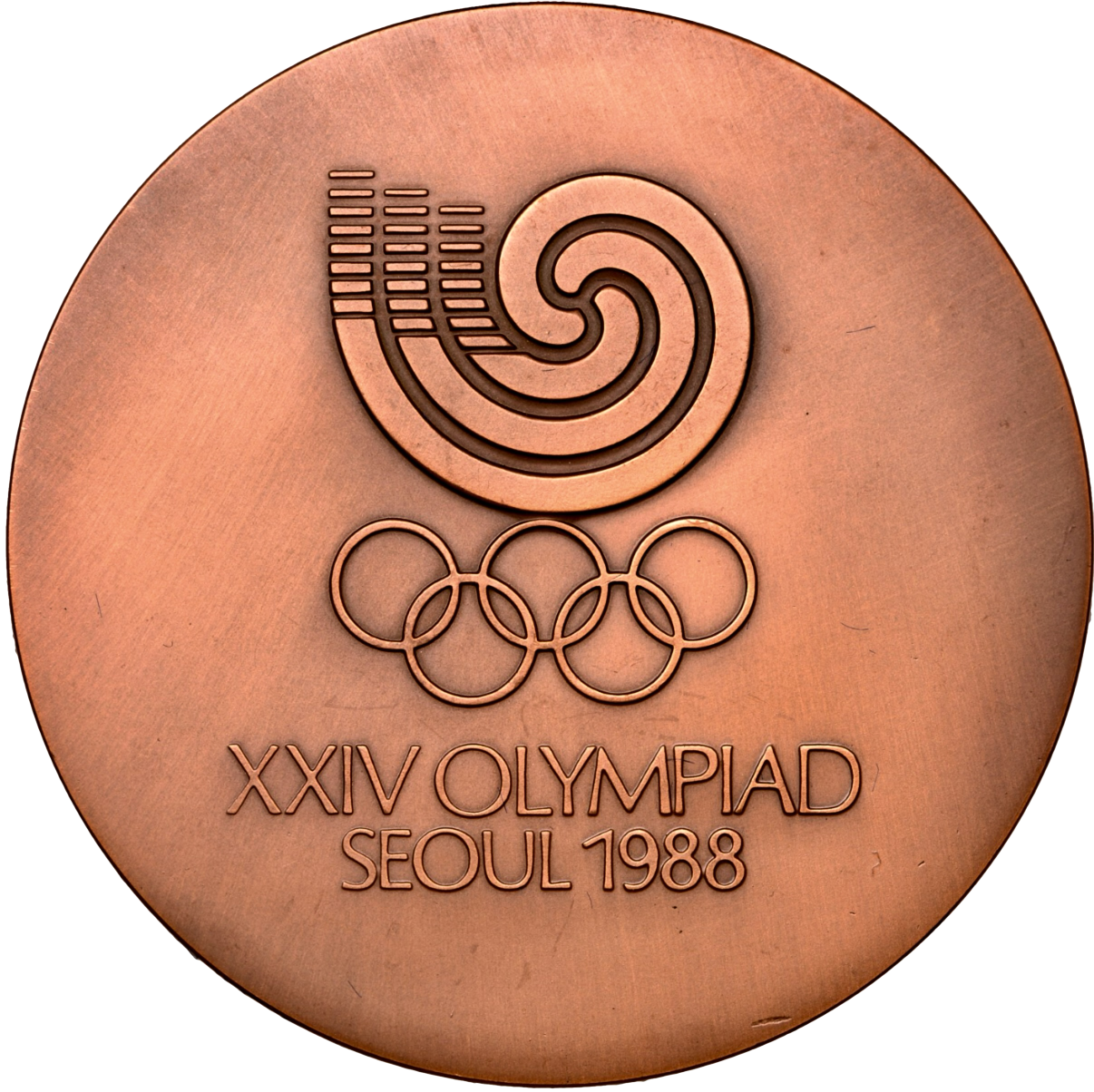 1988 SOUTH KOREA Olympic Games Seoul 60 mm bronze Participants Medal in original box