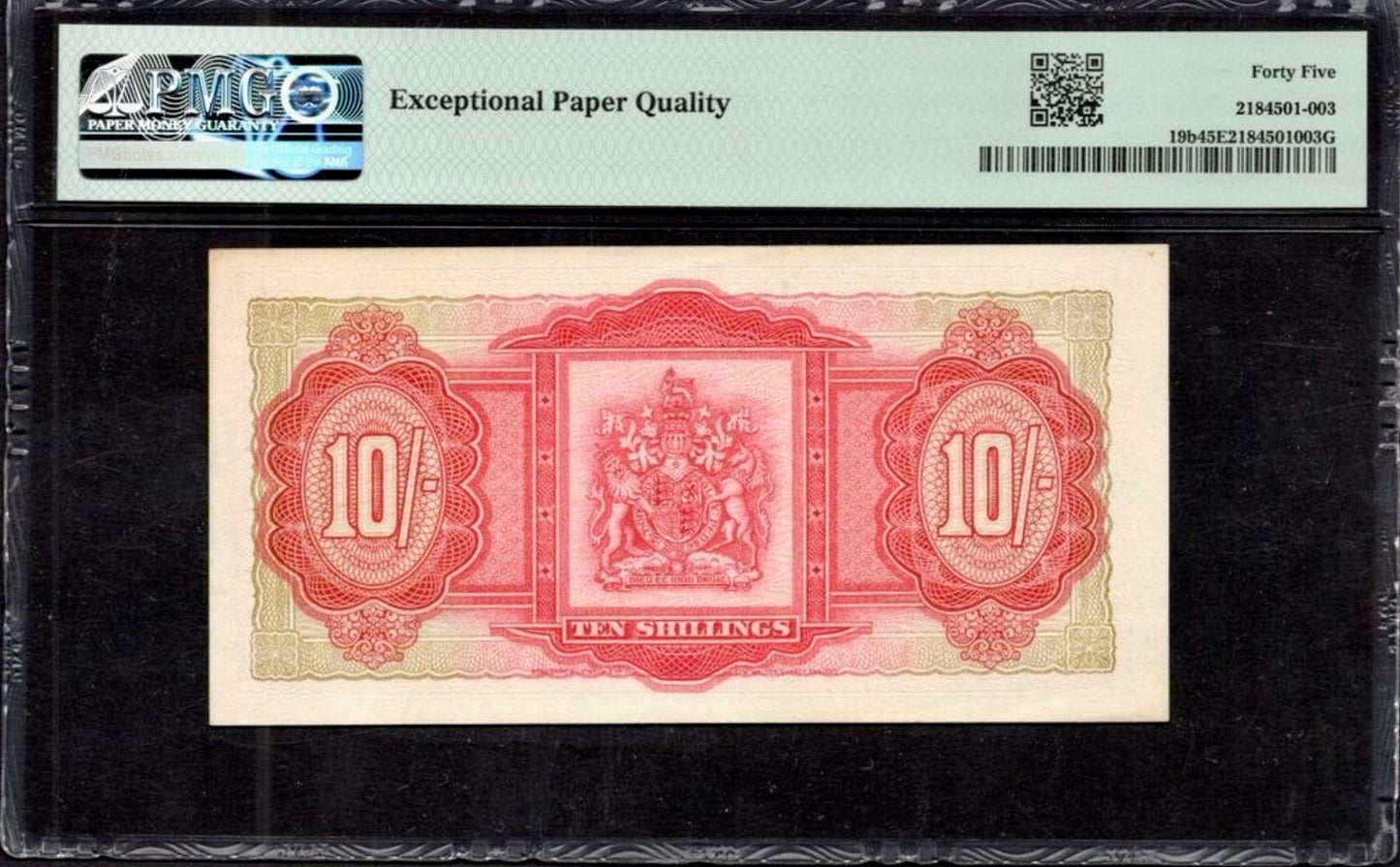 BERMUDA P.19b 1957 10 Shillings Choice EF 45 EPQ